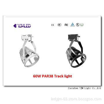 60W Track Lighting Fixtures with PAR38 bulb,50000hrs life,3 years warr